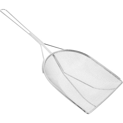 BESPORTBLE Stainless Steel Reptile Sand Shovel Reptile Box Cleaning Tool with Fine Mesh Filter for Lizard Snake Terrarium Substrate Scooping