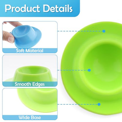 4 Pack Gecko Calcium Dish Small Reptile Food and Water Bowl Silicone Shallow Feeder for Reptile Lizard Gecko Frog Snake Turtle