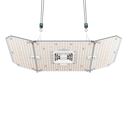 VIVOSUN AeroLight Wing AW200SE 200W LED Grow Light with Fan & Smart Control | App & GrowHub E42A/E25 compatible, covers 2x4/3x3 ft - size: 2x4