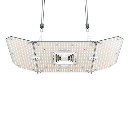 VIVOSUN AeroLight Wing AW200SE 200W LED Grow Light with Fan & Smart Control | App & GrowHub E42A/E25 compatible, covers 2x4/3x3 ft - size: 2x4