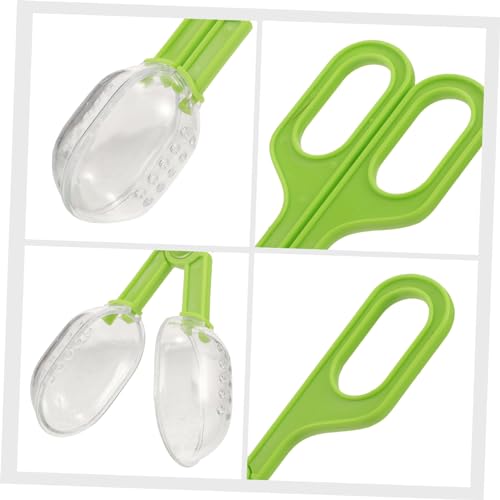 Happyyami Outdoor Multi-Functional Poop Cleaning Clamp Scoop Aquarium Grabber Tool for Reptile Feeding Safe Design for Quick Waste Cleanup and Efficient Catching