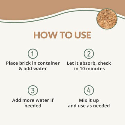 Coco Coir (10lbs) + Coco Chips for Plants (10lbs) - Organic Coco Coir Brick & Coco Coir Chips - Coconut Bricks for Plants - Bulk Coco Husk & Coconut Mulch Bundle - Garden Soil & Potting Soil Mix