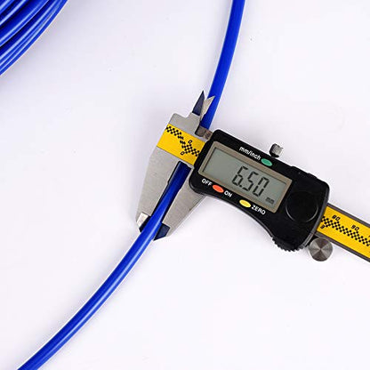 100FT Blue 1/4 Inch O.D.NSF Certified CCK RO Tubing at 70°F-120PSI to 150°F-60PSI 1/4" Flexible water pipes 1/4-inch Plastic Tubing（100 Feet) - color: Blue 1/4" 100ft(30m)