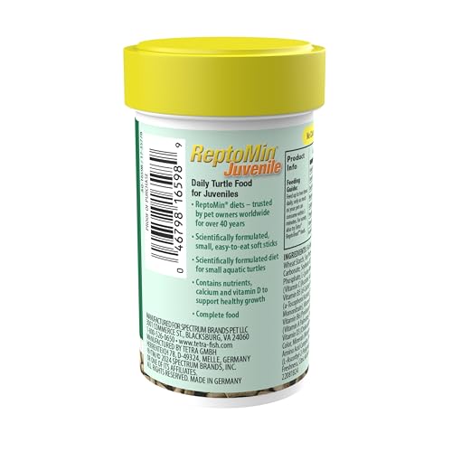 Tetra ReptoMin Baby Floating Food Sticks 0.92 Ounce, For Small Aquatic Turtles, Newts And Frogs (Pack of 36) - size: 0.03 Ounce (Pack of 36)
