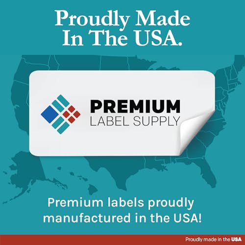 Premium Label Supply White Sticker Barcode Labels – 2" x 1" – Laser/Inkjet Compatible – (40 per Sheet), 100 Sheets – 4000 Total Adhesive Labels - size: 2" x 1"