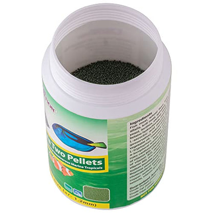 Ocean Nutrition Formula Two Pellets - Fish Food for Herbivorous & Omnivorous Marine Tropical Fish, High Protein(40%) - 14 oz (400 g) Small Pellets - size: 14 Ounce (Pack of 1), style: Small Pellet Size (+/- 1.2mm)