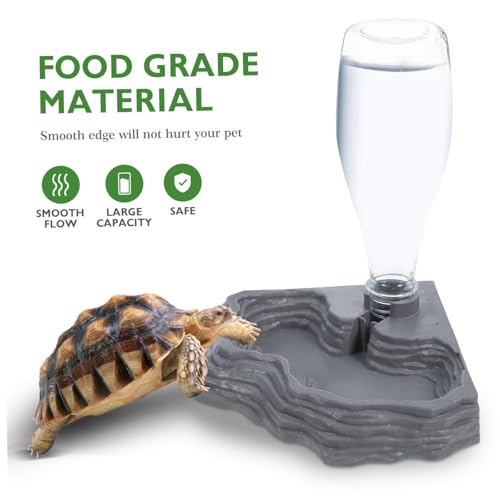 Unique Design Reptile Drinking Fountain Pet Supplies for Tortoises Lizards Auto Water Feeder Reptile Tank Accessory