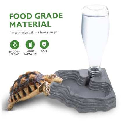 Unique Design Reptile Drinking Fountain Pet Supplies for Tortoises Lizards Auto Water Feeder Reptile Tank Accessory