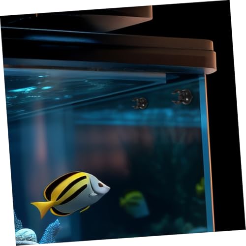 UKCOCO 12Pcs Aquarium Suction Cups with Clips Durable Hose Holders for Fish Tank Setup for Airline Tubing Decorations Shrimp Nests and Reptile Hammocks
