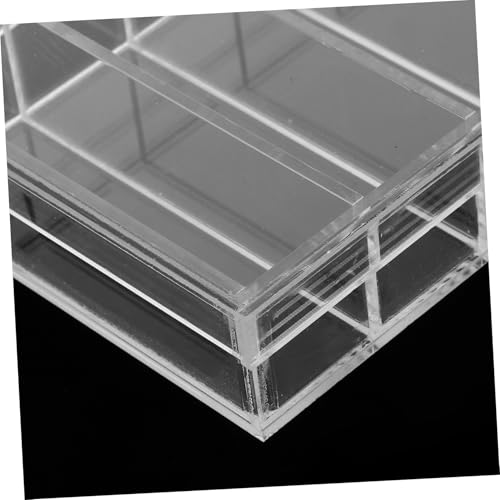 Transparent Acrylic Hatching Box with Lid Laboratory Specimen Container for Breeding and Observation for Reptiles and Scientific Use