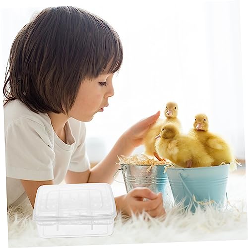 2pcs Reptile Egg Incubator Tray Compartments for Hatching Tortoise and Lizard Eggs Lightweight and Portable Breeding Box Hatchery