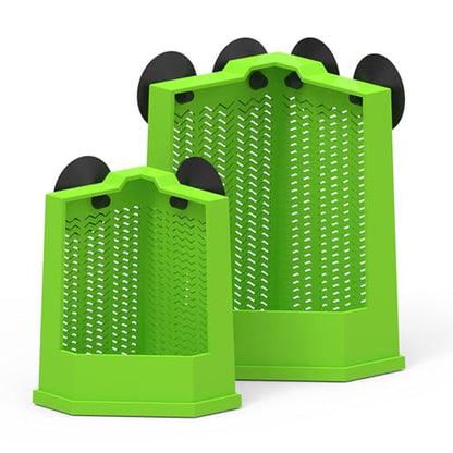 Wall Mounted Reptiles Feeding Station Corner Feeder Box With Suction Cup Attachment For Terrariums Reptiles Supply