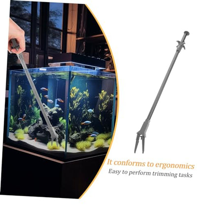 IMIKEYA Long Aquarium Tongs - 20 Inch Plastic Tweezers for Easy Plant Maintenance and Fish Feeding - Ideal Aquarium Grabber Tool for Freshwater and Saltwater Tanks