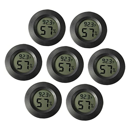 Kisangel 14pcs Mini Digital Hygrometer and Thermometer for Reptile Tanks Accurate Humidity and Temperature Gauge for Terrariums Incubators and Indoor Use Compact and Portable