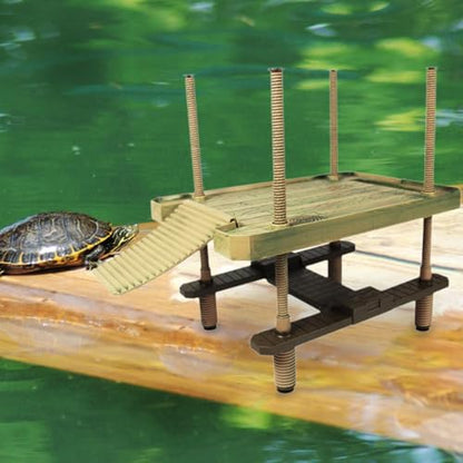Turtle Basking Platform with Ramp Ladder for Frogs Aquarium
