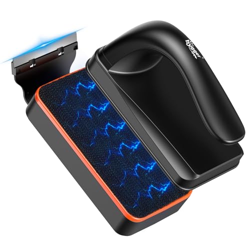 hygger Magnetic Aquarium Fish Tank Glass Cleaner,Detachable Dual-Blades Brush Tool with Floating Scrubber, Double Side Magnetic Scraper for 0.2-0.4 Inch Thick Glass Aquariums Tank (M) | fish tank accessories - size: M