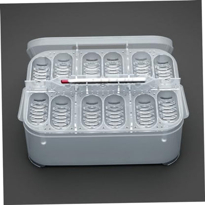 BESPORTBLE Hatchery Breeder Box for Reptiles Snake Lizard Incubation Case Thermometer Egg Capacity Random Color