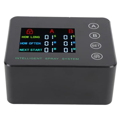 GLOGLOW Reptile Humidifier Automatic Misting System Double Pump Design for Stable Humidity Control with Color Screen Display and Adjustable Nozzles Up to 30 PSI Pressure Ideal for