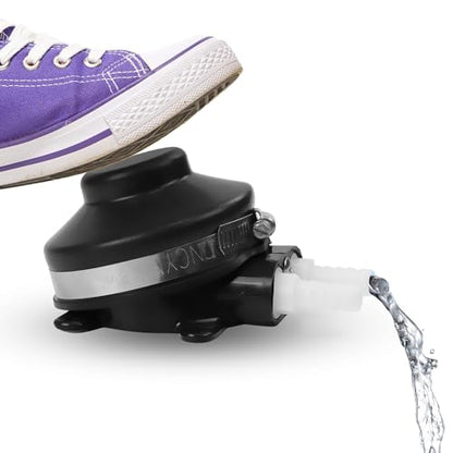 Stanew Foot Water Pump, Wash Basin RV Toilet Marine Foot Press Pump, Bilge Self Priming Pump with 1/2" Flexible Hose - 2.2 GPM for Outdoor Van Adventures in Marine RV Boat Galley Toilet Wash Basin