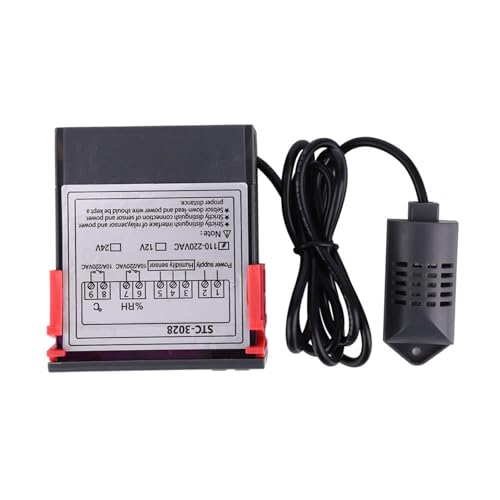 Temperature Controller STC 3028 12V Optional Integrated Sensor for Fermentation Reptile Incubation Home Brewing, 1°C Accuracy 0.1 Resolution Large Screen Display (110~240VAC) - size: 110~240VAC