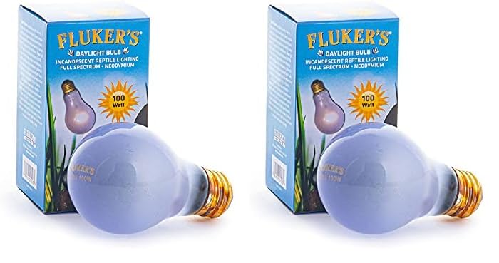 Fluker's Neodymium Daylight Bulbs for Reptiles (Pack of 2) - size: 100 Watts (Pack of 2)