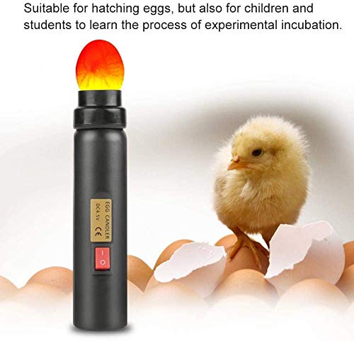 Sonew Egg Candler Tester High Cool LED Light Candling Lamp, Rechargeable for All Types Egg Broody or Incubator Monitor The Development of The Embryo Within Egg