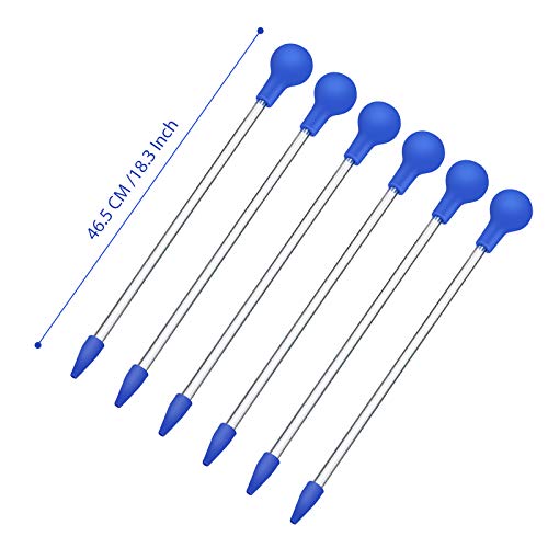 Aquarium Choice Coral Feeder Long Syringe Tube Liquid Fertilizer Feeder SPS HPS Marine Reef Coral Feeder Tool Fish Excreta Cleaner (6 Units 46.5CM/18.3 Inch) - size: 6 units 46.5CM/18.3 Inch
