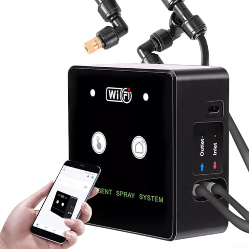WiFi Terrarium Misting System, 360° Rotating Spray Nozzle with Timed Control, Automatic Humidifier Kit Rainforest Plant Reptile, USB Powered(3 nozzle) - size: 3 nozzle