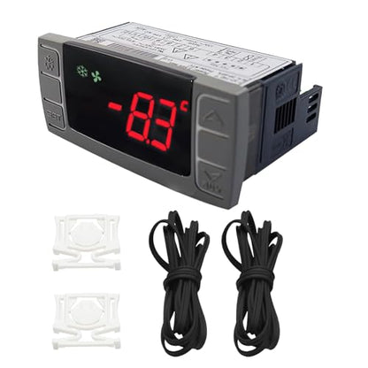 XR03CX-4N0F1 Temperature Controller ,120V/50-60HZ Digital Thermostat Controller Fit for Dixell Programmable Refrigerators/Freezers,Normal Temperature Refrigerating Units Compressor Refrigerators - style: XR03CX-4N0F1