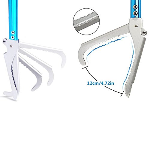 Snake Tong Catcher–Professional Reptile Rescue Grabber Aluminum Alloy with Wide Jaw Locking Mechanism and Comfort Grip for Safe Rattlesnake Control and Removal Tool (60inch Snake Tong) - style: 60inch Snake Tong