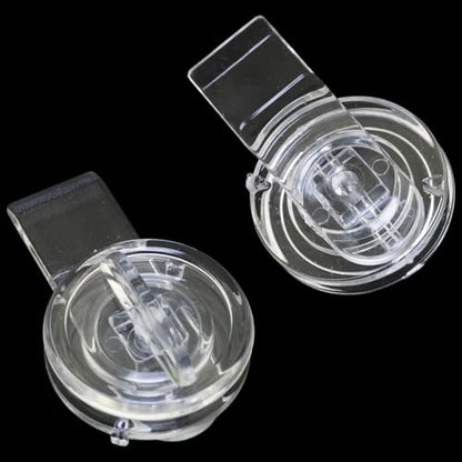 6PCS Acrylic Door Buckle Tongue Lock 1.89 x 1.18 x 0.7in Pet Cage Lock Latch Transparent Hinge Buckle Sliding Door Hasp Door Latch Door Locks