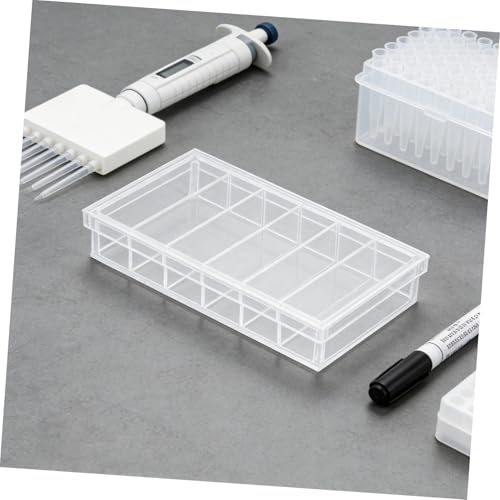 SHINEOFI Acrylic Incubation Box with Lid for Aquarium Fry and Specimen Observation 6-Compartment Portable Breeding Tray Made of Acrylic for Research and Easy-Clean Laboratory Use