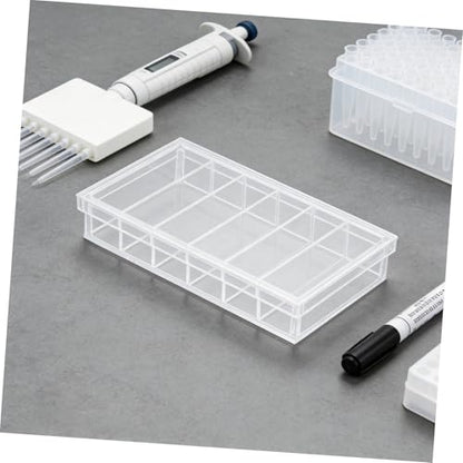 SHINEOFI Acrylic Incubation Box with Lid for Aquarium Fry and Specimen Observation 6-Compartment Portable Breeding Tray Made of Acrylic for Research and Easy-Clean Laboratory Use