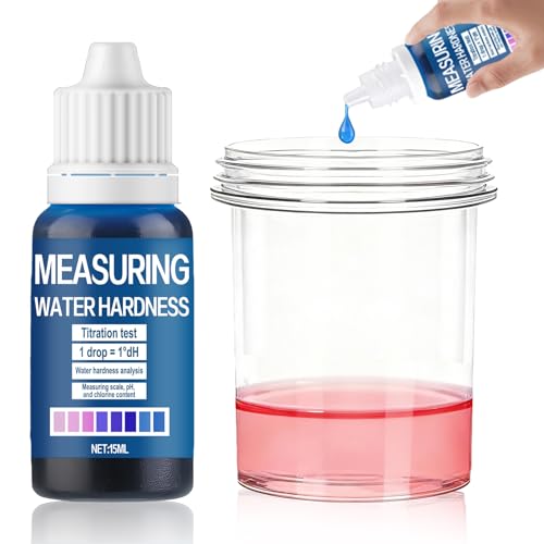 10ML Hard Water Test Kit, Rapid Quality Testing for Water | Water Hardness Test, Simple Operation Convenient to Carry of Applications for Tap water Well water Swimming Pool Spa Aquarium