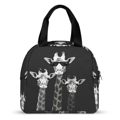 Giraffe Family Lunch Bag for Women Men | Insulated Lunch Box Leakproof Food Meal Containers Reusable Foldable 6L Capacity Lunch Tote Bags for Work Picnic Travel - color: style-15