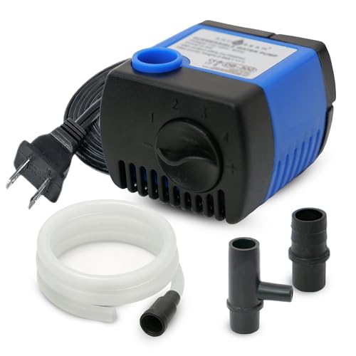 66 GPH Submersible Water Pump - Adjustable Quite Aquariums, Fountains, Hydroponics, and Pond Pump, 1.9 ft Lift, 2.5W - color: Blue; 1 Pack, size: 66 GPH