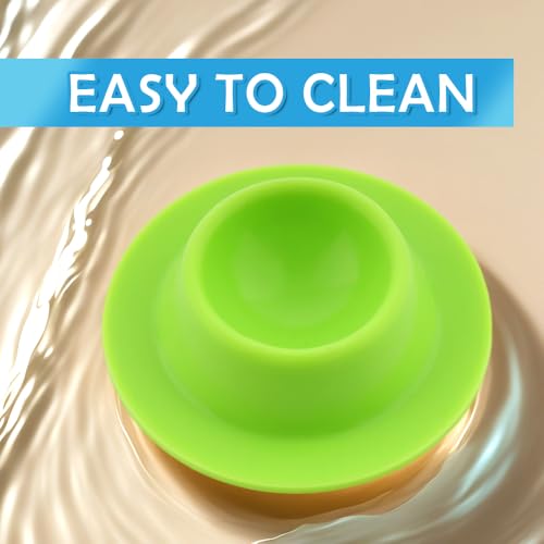 4 Pack Gecko Calcium Dish Small Reptile Food and Water Bowl Silicone Shallow Feeder for Reptile Lizard Gecko Frog Snake Turtle