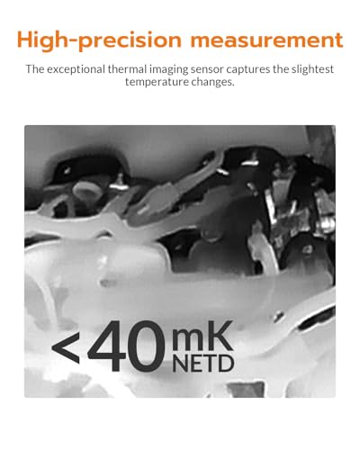 GT24S Thermal Camera with Thermometer Mode, 320×240 UIRA-IR | 256×192 Native IR, HVAC & Electrical Thermal Imaging Camera with Temp Alarm, -4°F-1202°F, NETD < 40mK, 25Hz, 10h Battery Life