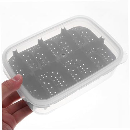 Professional Reptile Egg Incubator Box Compartments Transparent Cover and Premium for Snakes Lizards and Turtles Hatching for Pet Breeders