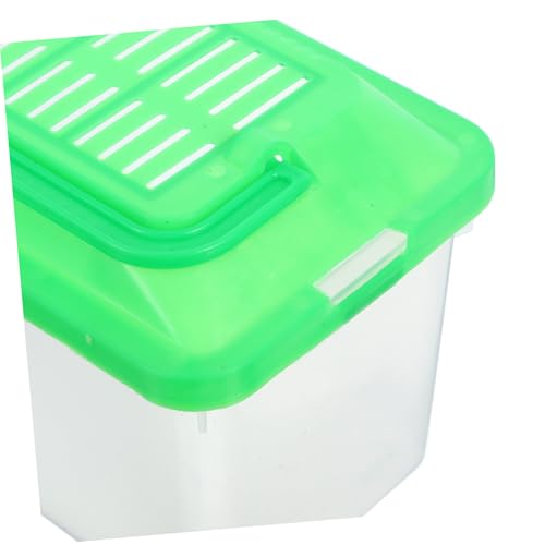 Gatuida Portable Fish Tank Handle Multi-Functional Handheld Aquarium Container for Turtles and Hamsters Lightweight Easy to Clean Optimal Airflow Design Transparent