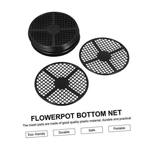 20 Pcs Bonsai Mesh Drainage Screens Flowerpot Bottom Mesh Pads with Drainage Holes for Improved Soil Aeration for Indoor and Outdoor Plant Pots