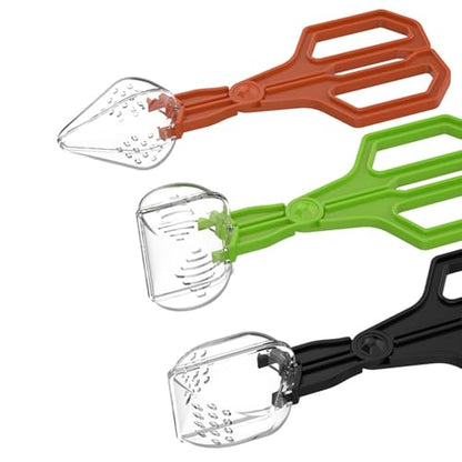 Reptiles Safe Feeding Tongs Clear Creature Catcher for Gentle Handling Ergonomic Grip Easy Maintenances Tool Creature Captures Tool