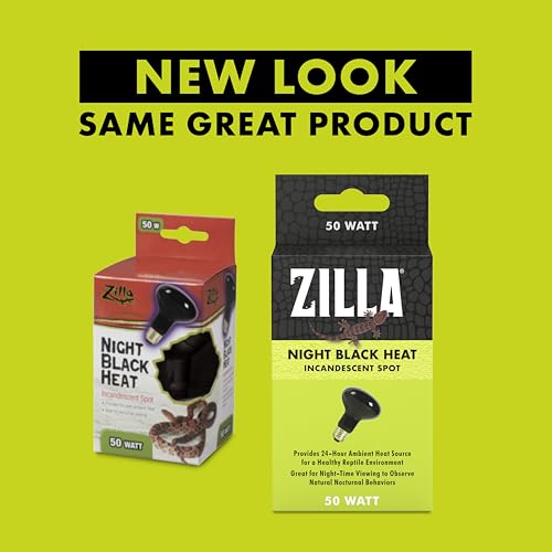 Zilla Incandescent Spot Bulb, for Nocturnal Reptile Species, Night Black - size: Pack of 1, style: Night Black (50W)