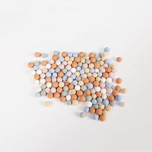 2 lb Clay Pebbles Clay Balls for Plants 6mm-8mm Mini Hydroponics Ceramic Ball Horticultural Grade Succulent Soil,for Plant Pots Vase Fillers Hydroponic Growing,Colourful - color: Colourful