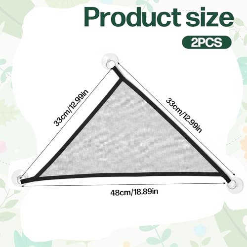 2 Pack Breathable Mesh Reptile Hammock Axolotl Lizard Bearded Dragon Geckos Hammock Axolotl Tank Accessories Bearded Dragon Accessories for Geckos Snakes Iguanas Anoles Chameleon