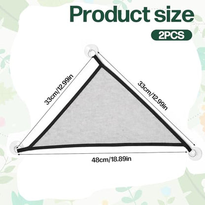 2 Pack Breathable Mesh Reptile Hammock Axolotl Lizard Bearded Dragon Geckos Hammock Axolotl Tank Accessories Bearded Dragon Accessories for Geckos Snakes Iguanas Anoles Chameleon