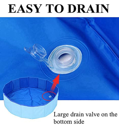 Foldable Collapsible Ferret Bathing Cooling Swimming Pool, Durable Bath Tub Swimming Bath Water Washer for Ferrets Small Animals Bonus-Ferret Swim Ring (60X20cm(23.6''x7.9'')) - size: 60X20cm(23.6''x7.9'')