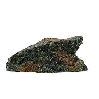 JIHAQUA Reptile Rock Hide Cave Aquarium Habitat Decor Tortoise Hideout | For Lizards, Turtles, Reptiles, Amphibians, Fish