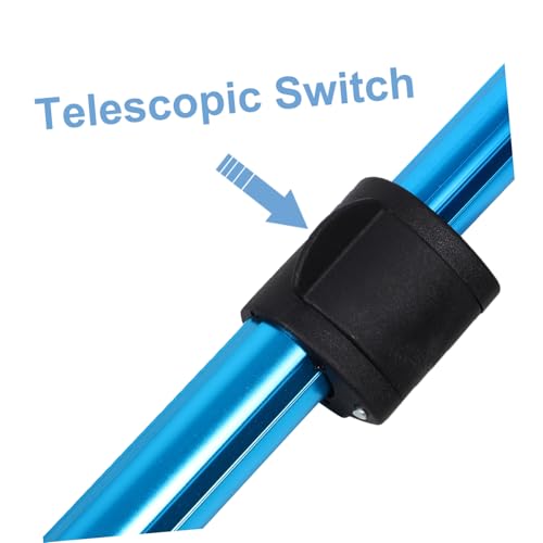 Retractable Snake Hook and Metal Snake Grabber, Collapsible Aluminum Alloy Reptile Catching Tool 19.7-45.7in for Garden and Outdoor Handling