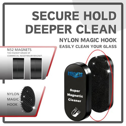 Magnetic Algae Scraper - N52 Magnet, Ultra-Thin, Reef Safe (STD) | non scratch, strong hold, one pass, daily use, 20mm glass, large aquarium, saltwater safe, ergonomic, 0.55in inner
